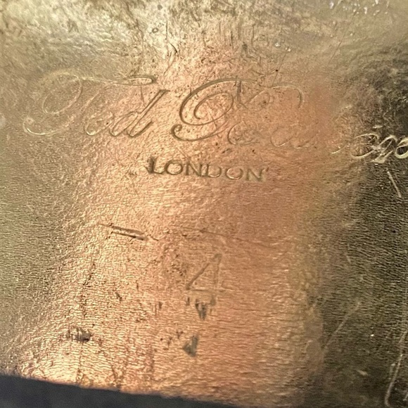 Ted Baker Black Leather Calf High Boots - Picture 12 of 13